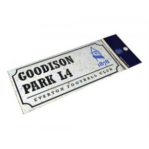 Everton street sign retro